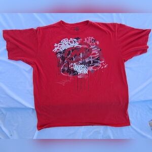 Ecko UNLTD Red Vintage Mens Tshirt 2X